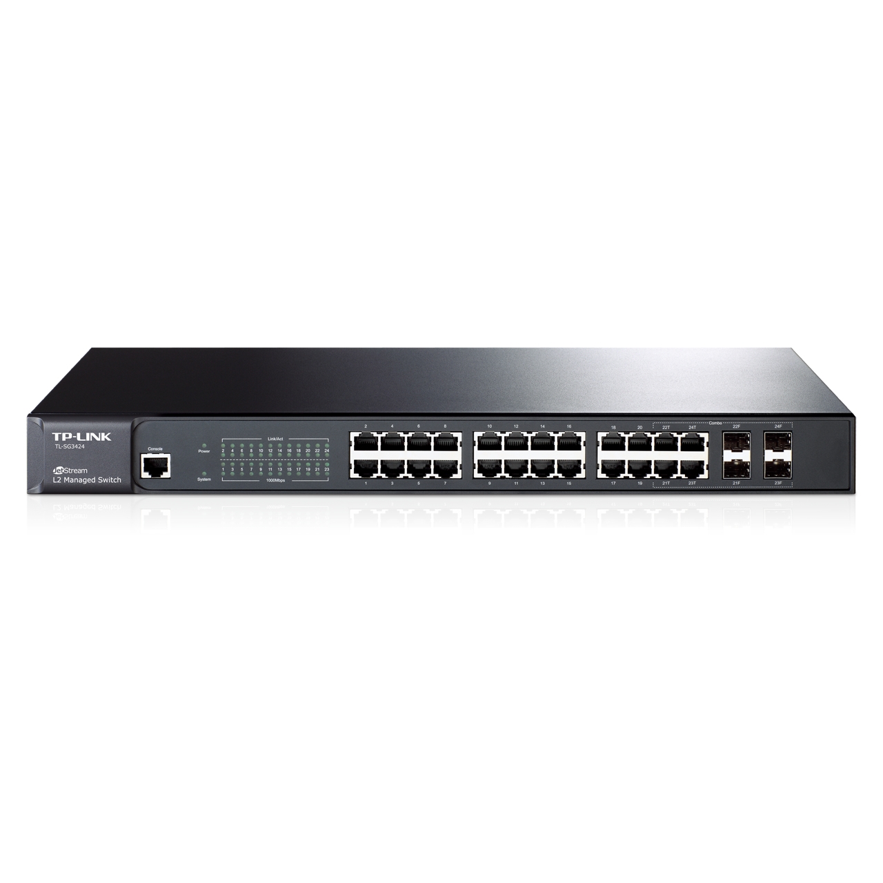 Switch administrable niveau 2 24 ports Gigabit 4xSFP TL-SG3424 TP-LINK