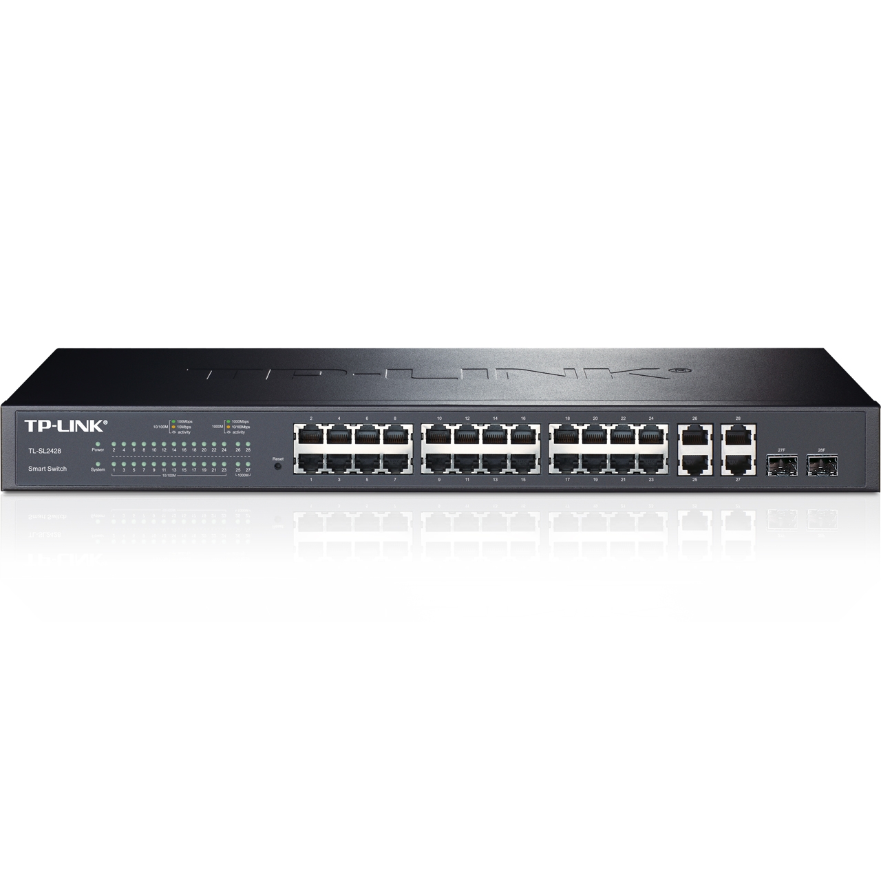 Switch administrable 24 ports 100 Mbps + 4 x Gigabit TL-SL2428 TP-LINK