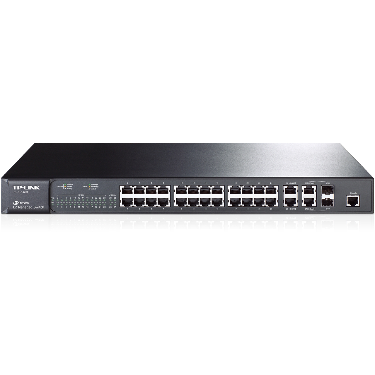 Switch administrable niveau 2 24 Ports + 4xGigabit TL-SL5428E TP-LINK