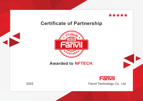 WiFi France reconnu Fanvil Titanium Partner