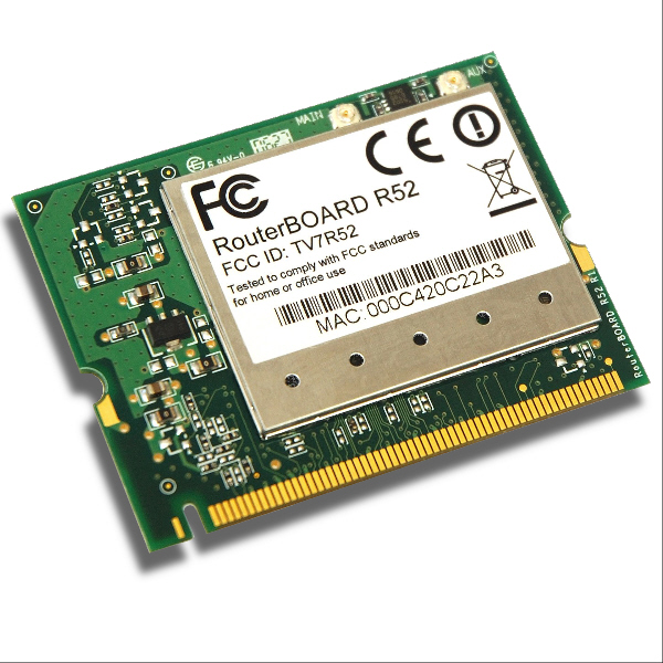 Carte Mini PCI R52 802.11a/b/g Mikrotik