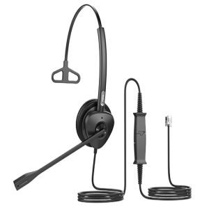 HT302 Micro-casque Double Écouteur Qd Vers Rj9 Pour Centre Appel