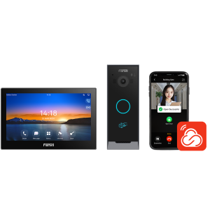 VIK-01 Kit Intercom Vidéo Pour Villa Avec Station Intérieure Et Point Accès
