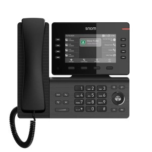 D812 Téléphone Ip Professionnel Avec Point Accès Gigabit Et Écran Couleur