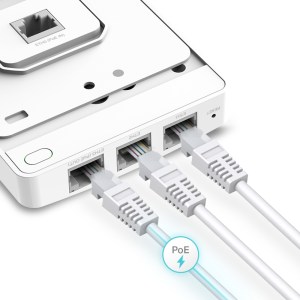 EAP615-WALL Point Accès Wi-fi 6 Ax1800 Bi-bande En Format Plaque Murale