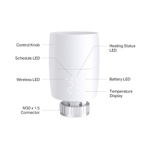 KE100 Vanne Thermostatique Intelligente Pour Radiateur Avec Contrôle Kasa Smart