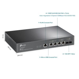 SX3206HPP Switch L2+ Multi-gigabit 6 Ports Avec Point Accès Poe++