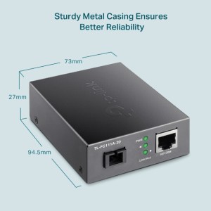 TL-FC111A-20 Convertisseur De Média Wdm 10/100mbps À Fibre Optique Monomode 20km