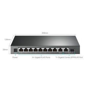 TL-SG1210MPE Switch Gigabit Easy Smart 10 Ports Avec 8 Ports Poe+