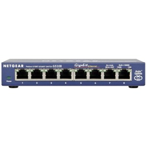 GS108GE Switch Gigabit Ethernet Non Manageable 8 Ports Pour Petite Entreprise