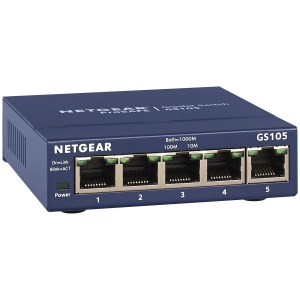 GS105GE Point Accès Switch Gigabit Ethernet Non Managé 5 Ports