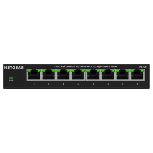 MS308-100EUS Switch Ethernet Gigabit 8 Ports Plus Professionnel Pour Petit Bureau