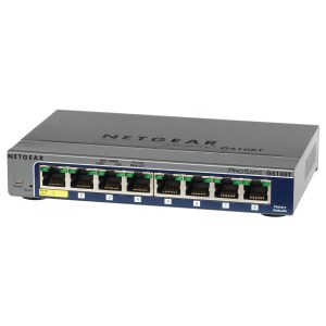 GS108T-300PES Switch Intelligant Gigabit 8 Ports Avec Point Accès Cloud Management