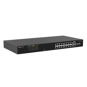 RG-ES118FGS-LP Switch Ethernet Non Manageable 18 Ports Poe+ Pour Vidéosurveillance