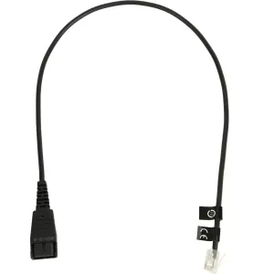 8800-00-01 Cordon Adaptateur Jabra Qd Vers Rj10 0,5m Noir