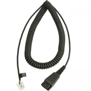 8800-01-19 Cordon De Connexion Jabra Qd Vers Rj-9 Spiralé 2m