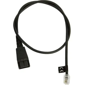 8800-00-37 Câble Jabra Qd Vers Rj-11 Pour Téléphone