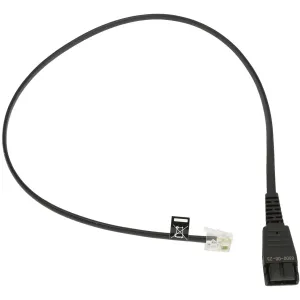8800-00-25 Câble Jabra Qd Vers Rj-10 Pour Téléphone 0,5m