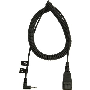 8800-01-46 Câble Qd Vers Jack 2,5mm Spiralé Jabra