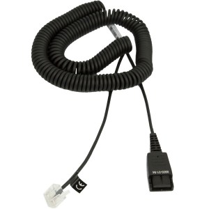 8800-01-94 Câble Adaptateur Jabra Qd Vers Rj-45 Spiralé 2m