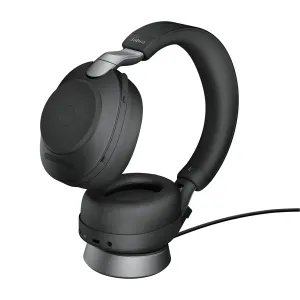 28599-989-989 Jabra Evolve2 85 Uc Stéréo Avec Socle Noir