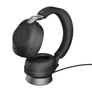 28599-999-889 Jabra Evolve2 85 Ms Stéréo Avec Socle Noir