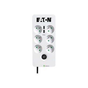 PB6UF Multiprise Parafoudre Eaton 6 Prises Fr Avec Usb